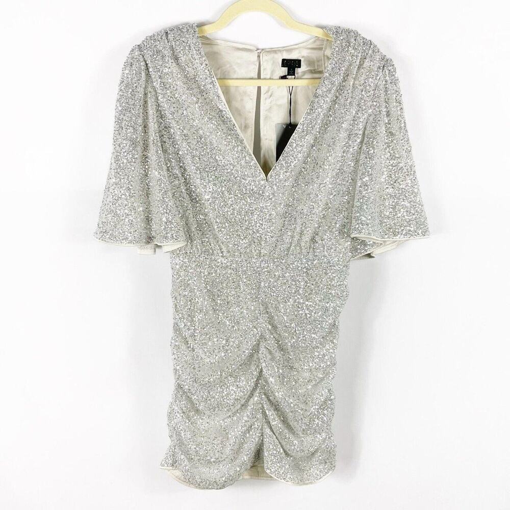 Nbd Kira Dress In Silver - S - Silver
